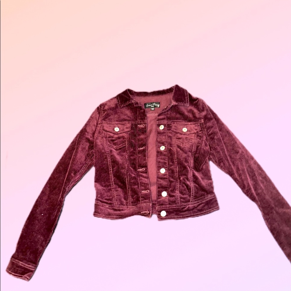 Purple button up jacket